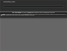 Tablet Screenshot of newwhy.com
